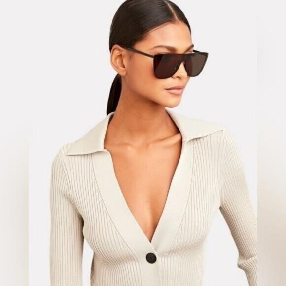 New Authentic SAINT LAURENTSL 1 Mask Sunglasses - Picture 4 of 11